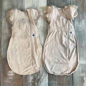 Set of 2 (NB/0-3 mo & 3-6 mo) Nested Bean “Zen One” Swaddles